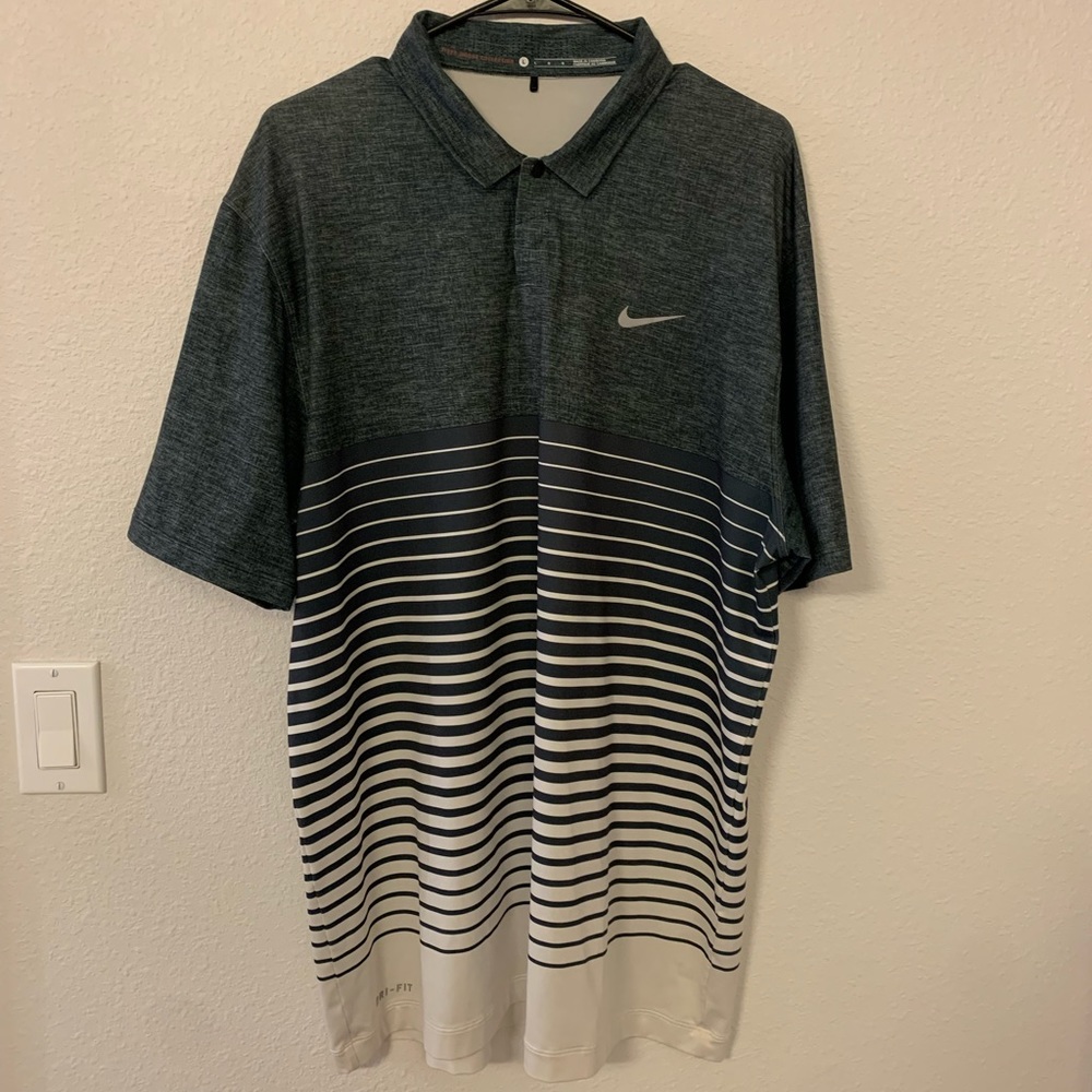 Tiger Woods Mens Nike Golf Polo Large